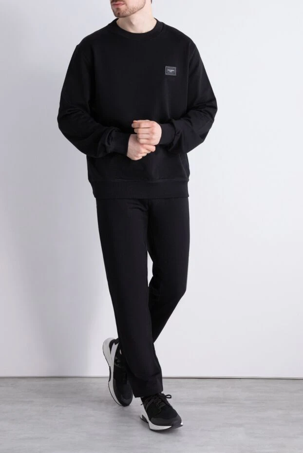 Dolce & Gabbana man men's cotton sports suit, black buy with prices and photos 171212 - photo 2