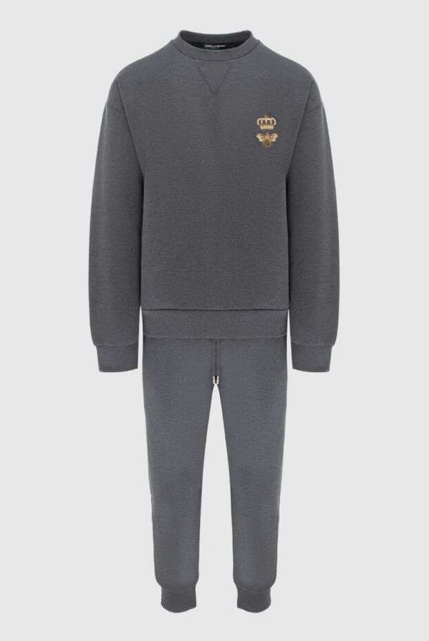Dolce & Gabbana man men's sports suit made of cotton and polyester, gray buy with prices and photos 171214 - photo 1