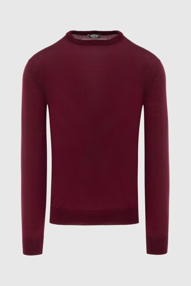 Cesare di Napoli man wool jumper burgundy for men buy with prices and photos 171217 - photo 1