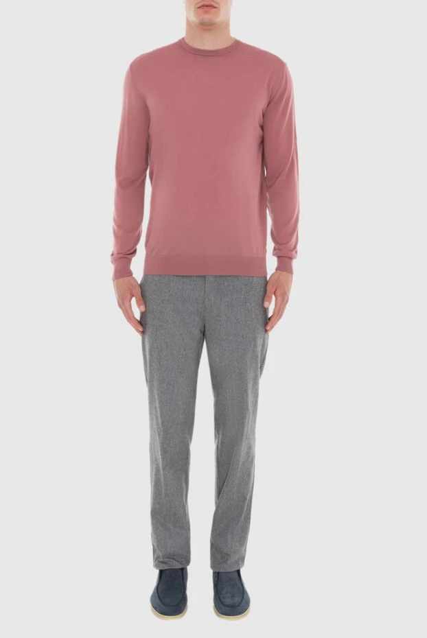 Cesare di Napoli man wool jumper pink for men buy with prices and photos 171219 - photo 2