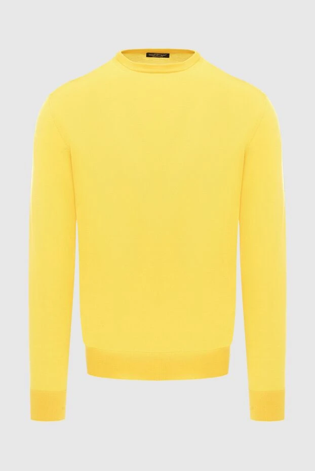 Cesare di Napoli yellow wool jumper for men 171221 - photo 1