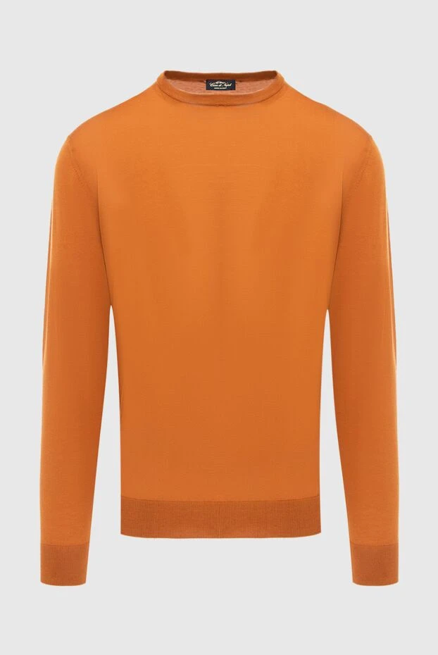 Cesare di Napoli man wool jumper orange for men 171228 - photo 1