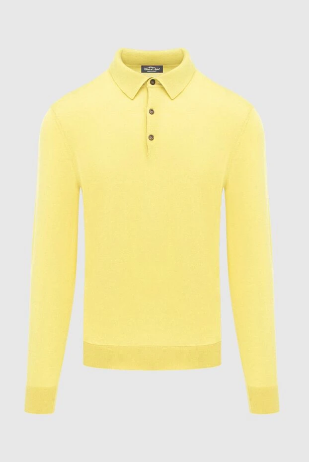 Cesare di Napoli man wool long sleeve polo yellow for men buy with prices and photos 171232 - photo 1
