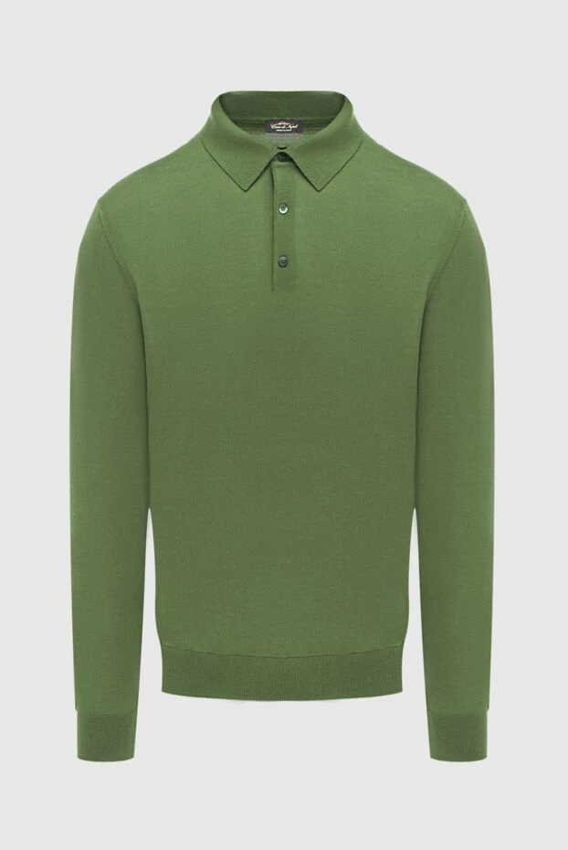 Cesare di Napoli man wool long sleeve polo green for men buy with prices and photos 171238 - photo 1