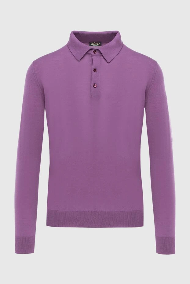 Cesare di Napoli man wool long sleeve polo pink for men buy with prices and photos 171240 - photo 1