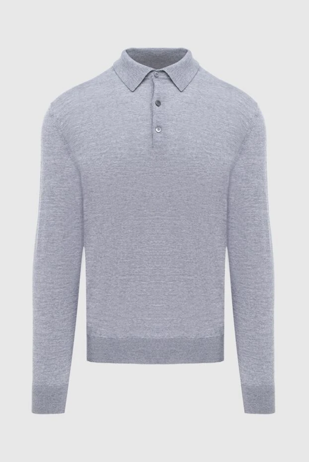 Cesare di Napoli man wool long sleeve polo gray for men buy with prices and photos 171241 - photo 1