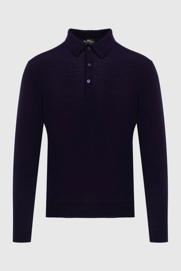 Cesare di Napoli man wool long sleeve polo violet for men buy with prices and photos 171242 - photo 1