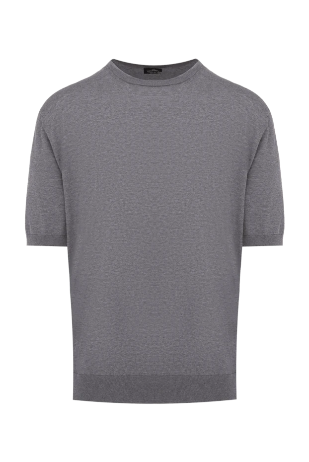 Cesare di Napoli man gray cotton jumper for men buy with prices and photos 171254 - photo 1