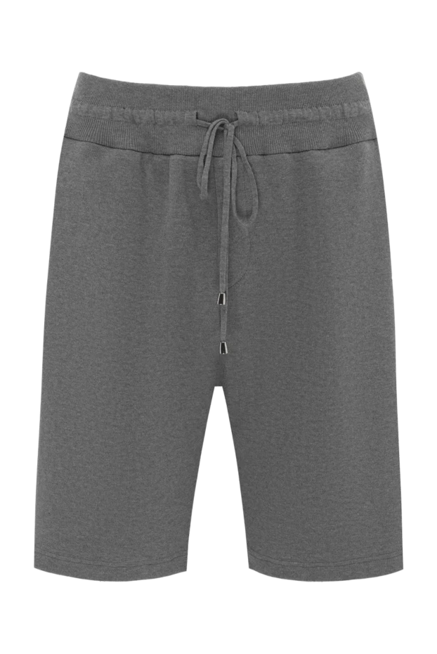 Cesare di Napoli man cotton shorts for men, gray 171255 - photo 1