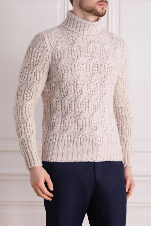 Gran Sasso man white wool jumper for men 171300 - photo 3