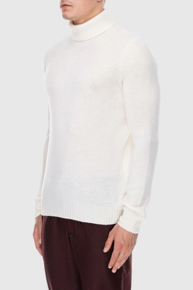 Gran Sasso man white wool jumper for men 171300 - photo 3