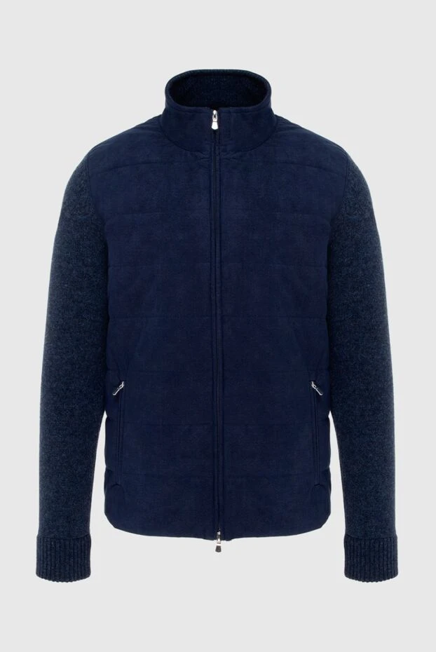 Gran Sasso man wool and polyester cardigan blue for men buy with prices and photos 171273 - photo 1