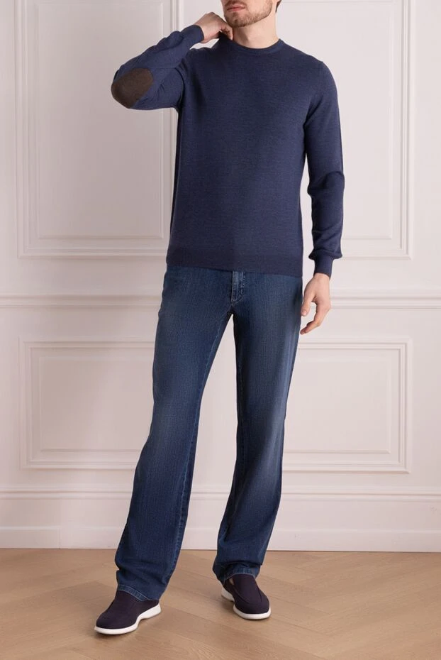 Gran Sasso man wool jumper blue for men buy with prices and photos 171279 - photo 2
