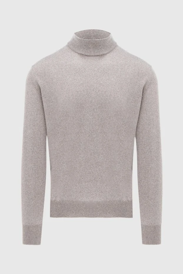 Gran Sasso man men's jumper with a high stand-up collar made of wool, beige buy with prices and photos 171280 - photo 1