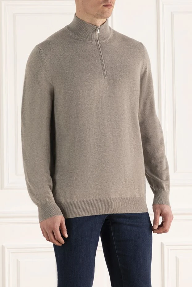 Gran Sasso man white wool jumper for men 171300 - photo 3