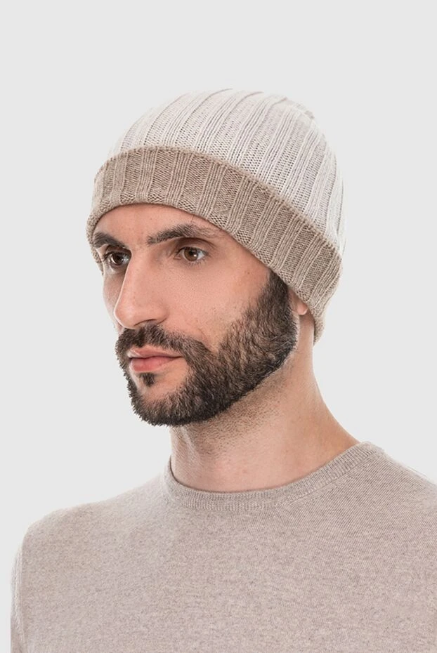 Gran Sasso man beige cashmere hat for men buy with prices and photos 171288 - photo 2
