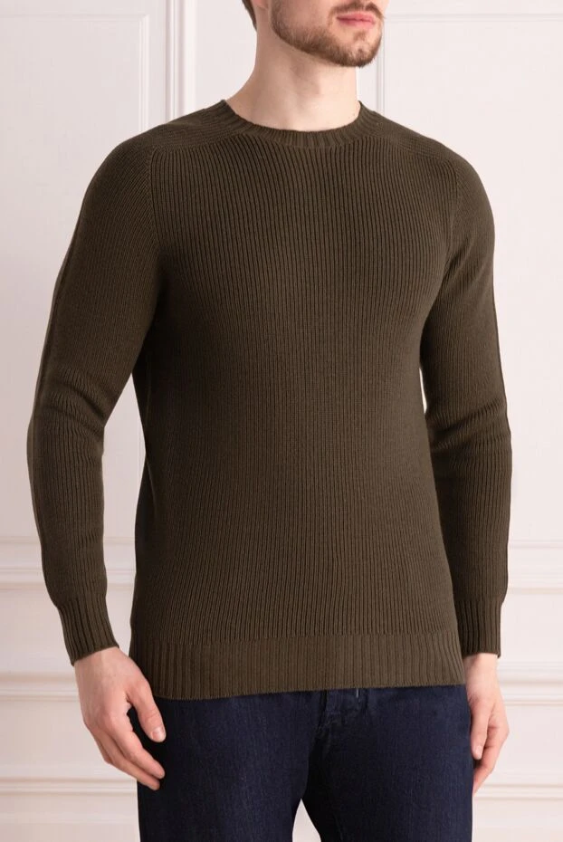 Gran Sasso man white wool jumper for men 171300 - photo 3