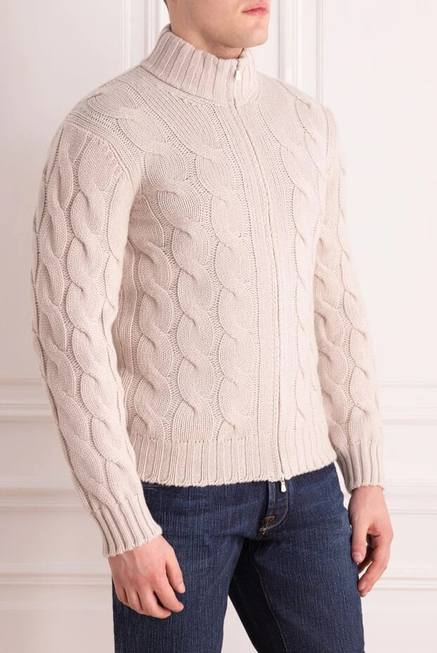 Gran Sasso man white wool jumper for men 171300 - photo 3