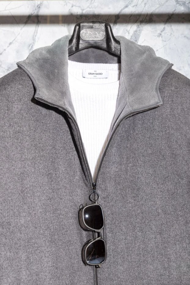 Gran Sasso white men's wool, cashmere and viscose sweater 171302 - photo 2