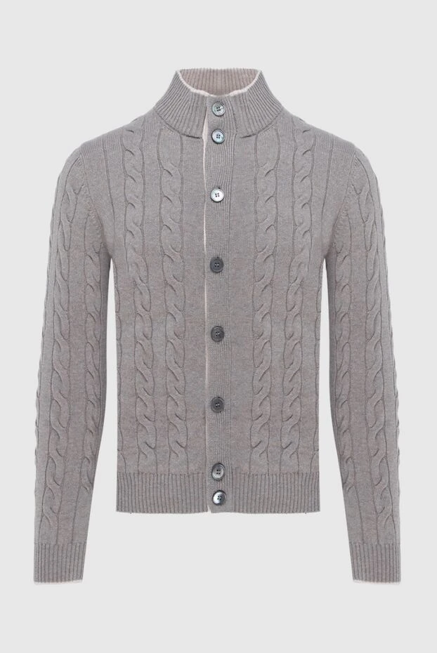 Gran Sasso man cardigan made of wool, viscose and cashmere, beige for men buy with prices and photos 171336 - photo 1