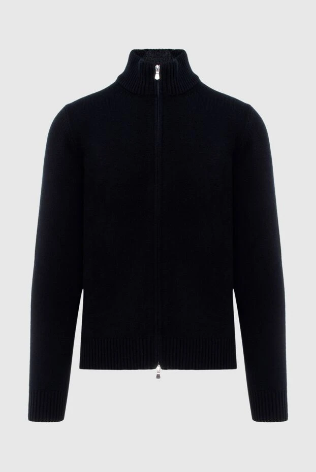 Gran Sasso man wool, viscose and cashmere cardigan black for men buy with prices and photos 171341 - photo 1