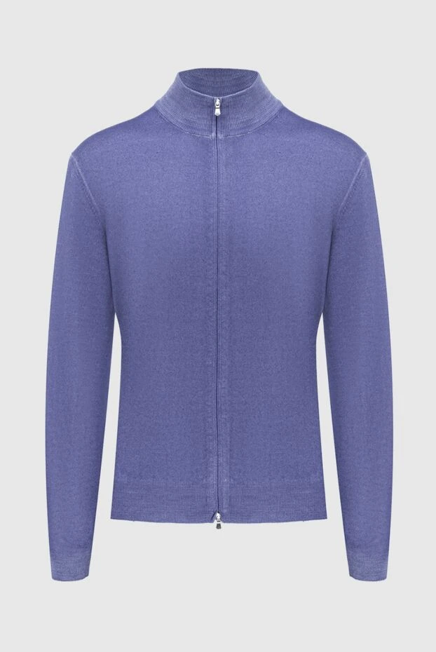 Gran Sasso man men's purple wool cardigan buy with prices and photos 171359 - photo 1