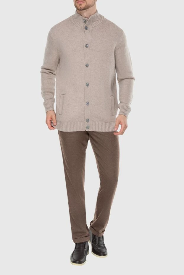 Gran Sasso man beige wool cardigan for men buy with prices and photos 171365 - photo 2
