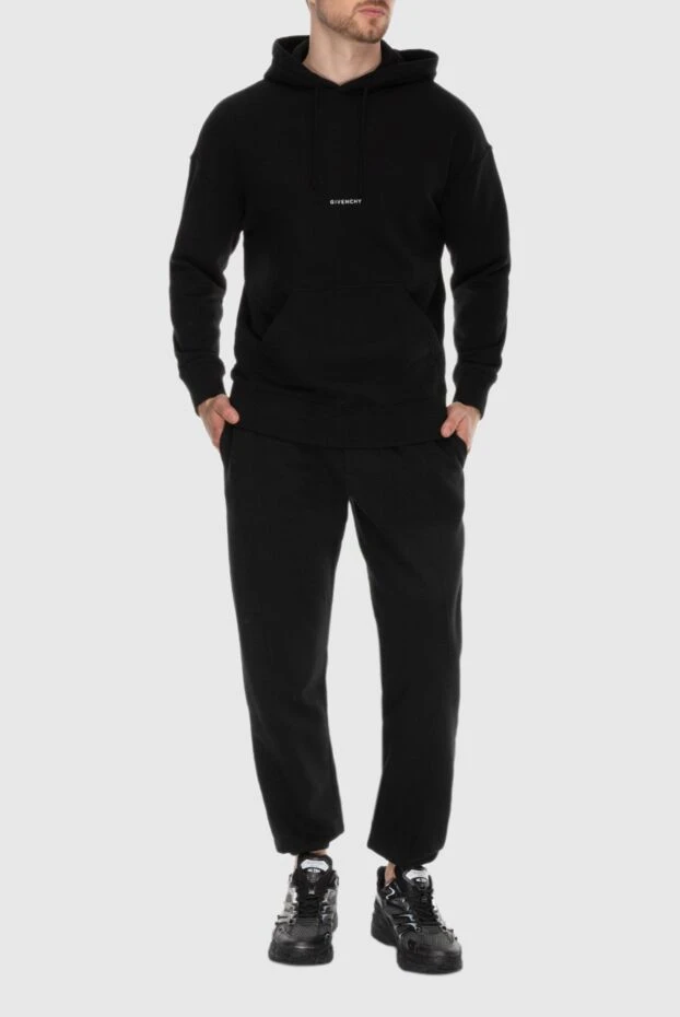 Dior чоловічі спортивні штани чоловічі з бавовни та вовни чорний купити фото з цінами 171373 - фото 2