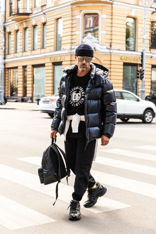 Dior sports pants for men made of cotton and wool black 171373 - photo 2