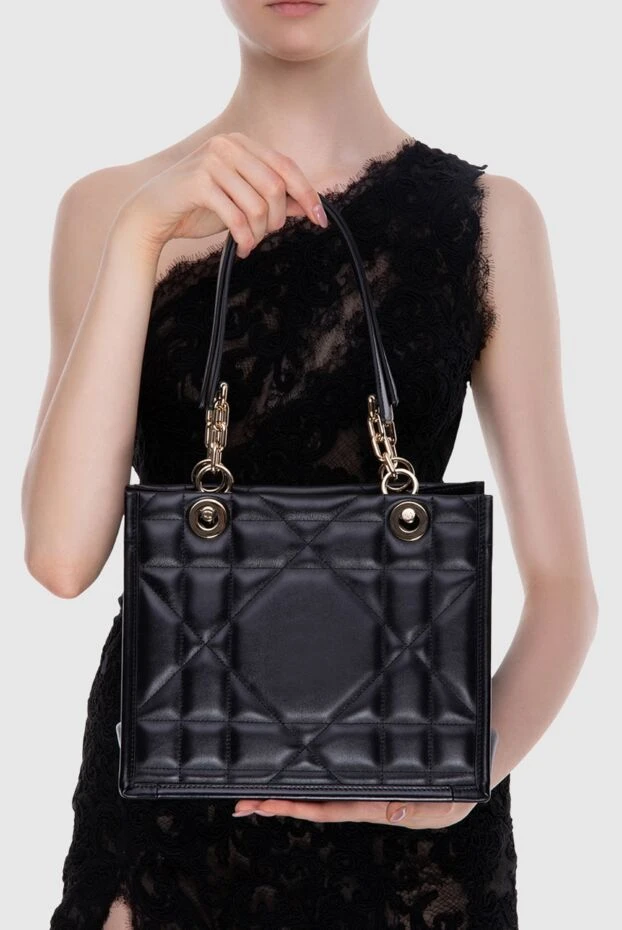 Dior женские сумка из кожи черная женская купить с ценами и фото 171376 - фото 2