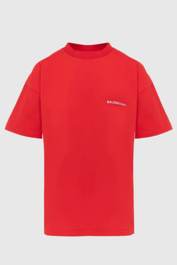 Balenciaga женские футболка из хлопка красная женская купить с ценами и фото 171405 - фото 1