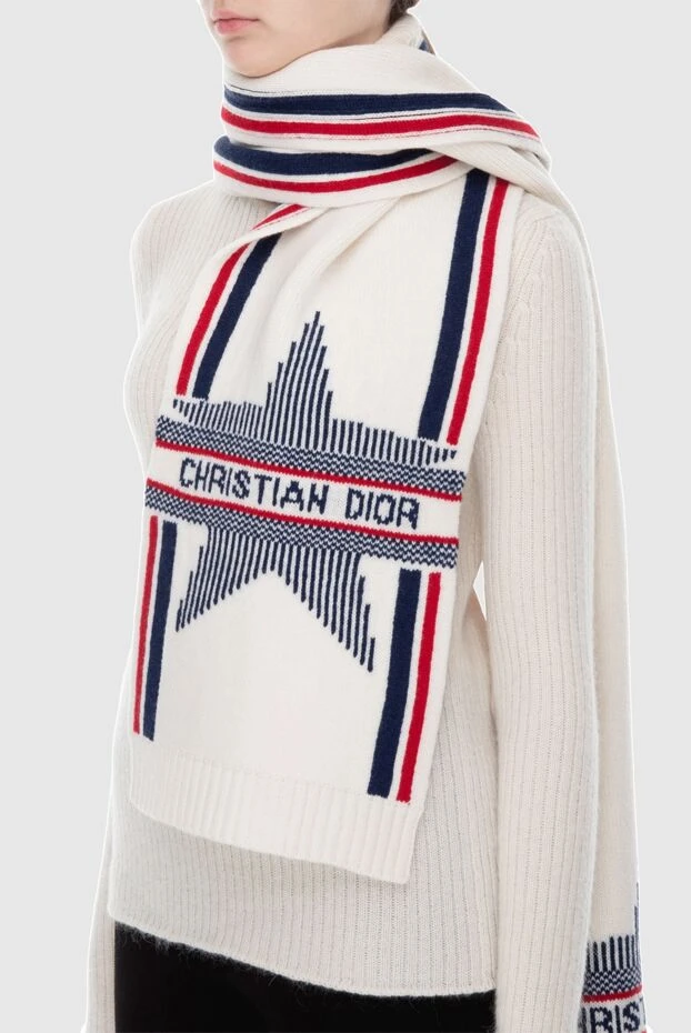 Dior жіночі шарф білий жіночий купити фото з цінами 171412 - фото 2