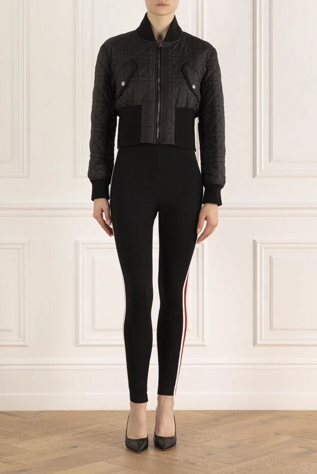 Miu Miu woman black cotton and elastane leggings for women buy with prices and photos 171420 - photo 2