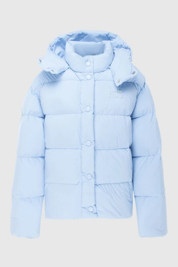 Miu Miu woman women's blue polyester down jacket buy with prices and photos 171423 - photo 1