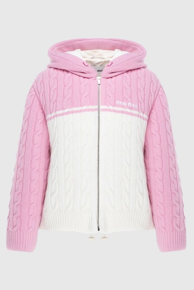 Miu Miu женские куртка из шерсти и кашемира розовый женский купить с ценами и фото 171424 - фото 1