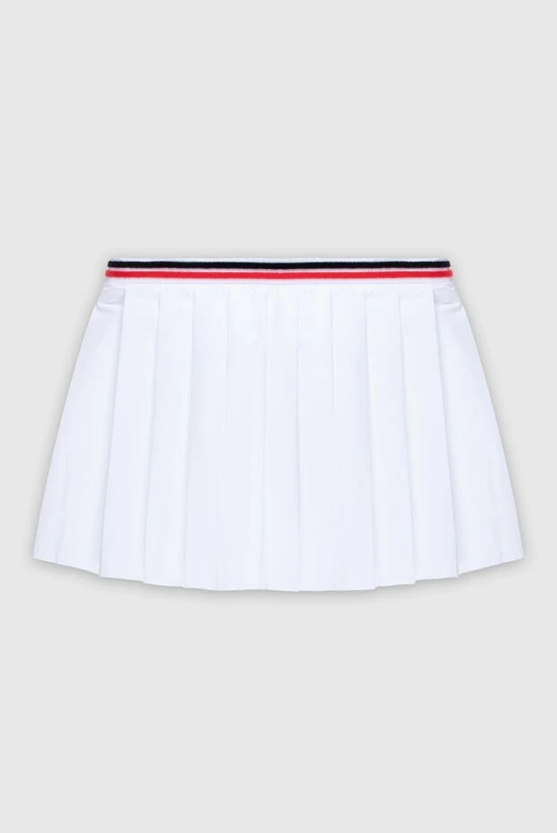Miu Miu женские юбка из хлопка и полиэстера белая женская купить с ценами и фото 171425 - фото 1