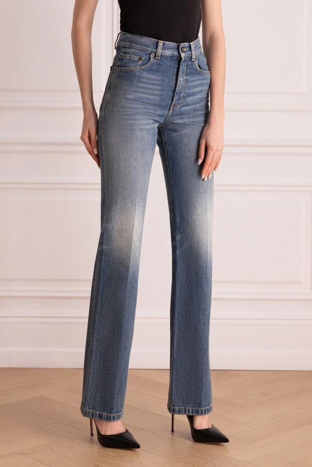 Saint Laurent woman blue cotton jeans for women 180514 - photo 3