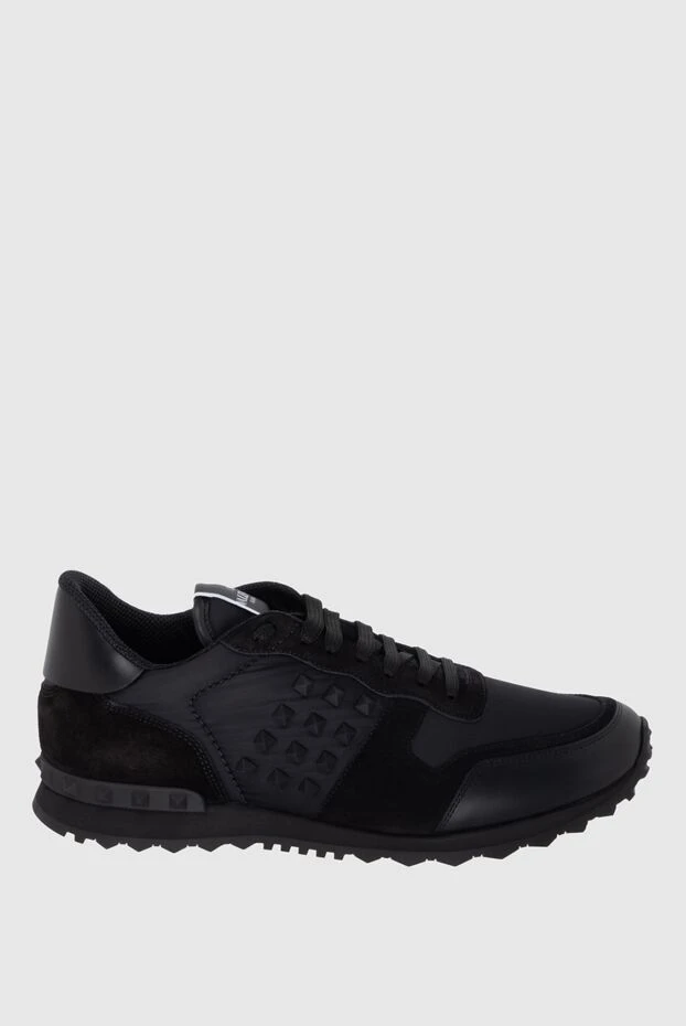 Valentino man black suede and textile sneakers for men buy with prices and photos 171458 - photo 1