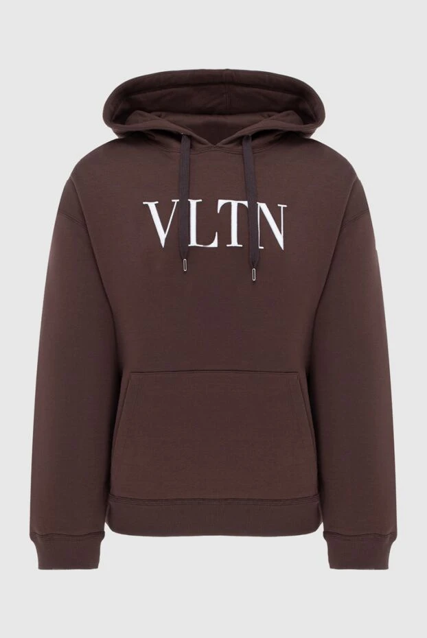 Valentino man men's hoodie made of cotton and polyamide, brown buy with prices and photos 171461 - photo 1