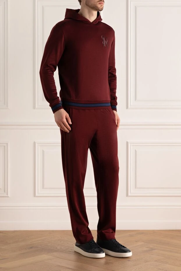 Stefano Ricci men's sports suit made of cotton and elastane in burgundy. 171472 - photo 3