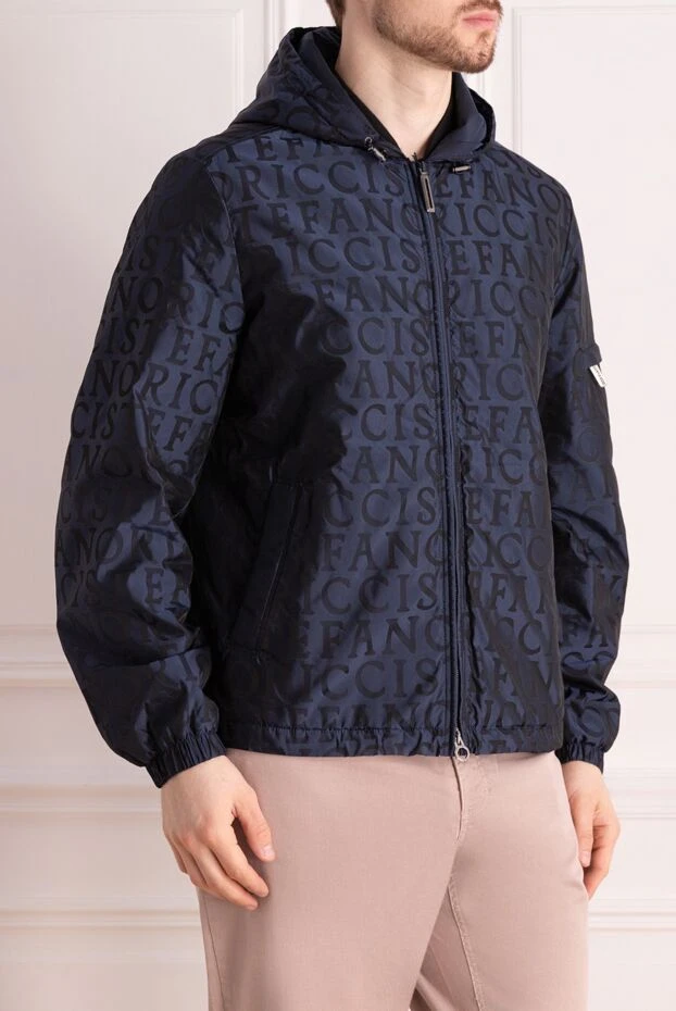 Stefano Ricci куртка из полиамида синяя мужская 171479 - фото 3