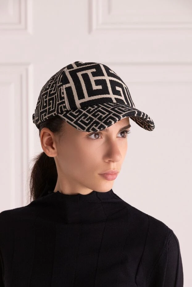 Balmain woman cotton black cap for woman 171505 - photo 2