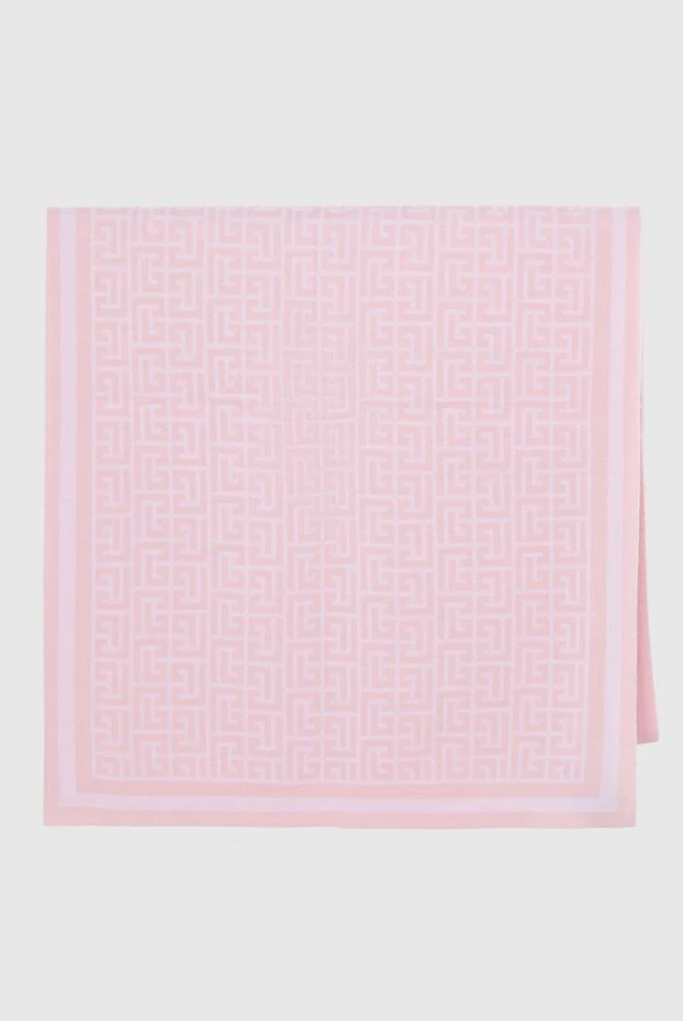 Balmain woman pink wool scarf for woman buy with prices and photos 171518 - photo 1