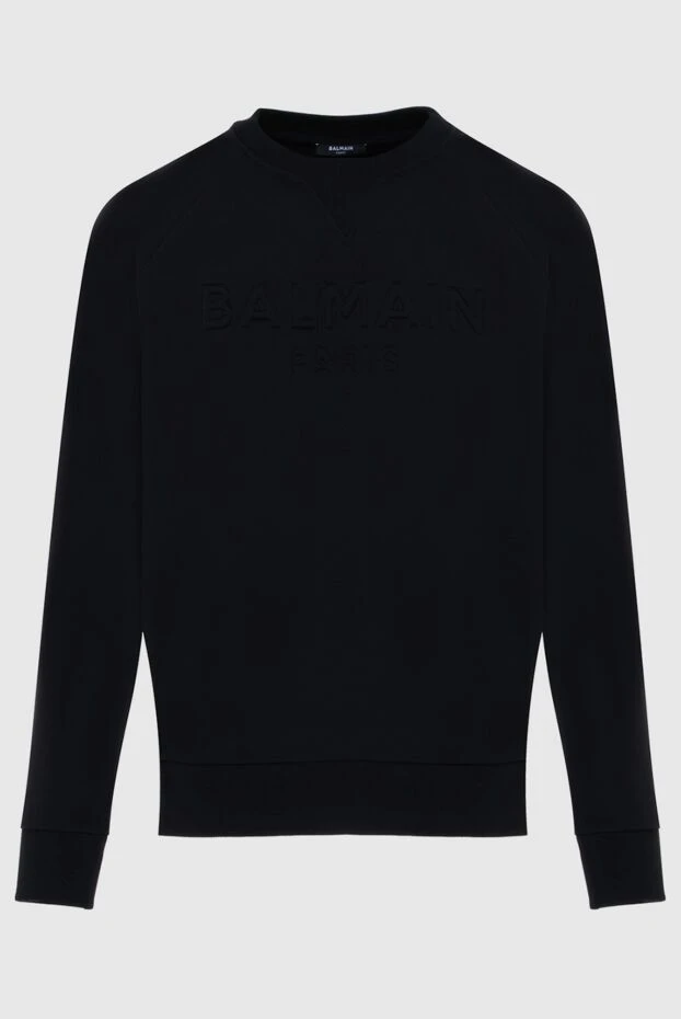 Balmain мужские свитшот хлопковый черный мужской купить с ценами и фото 171526 - фото 1