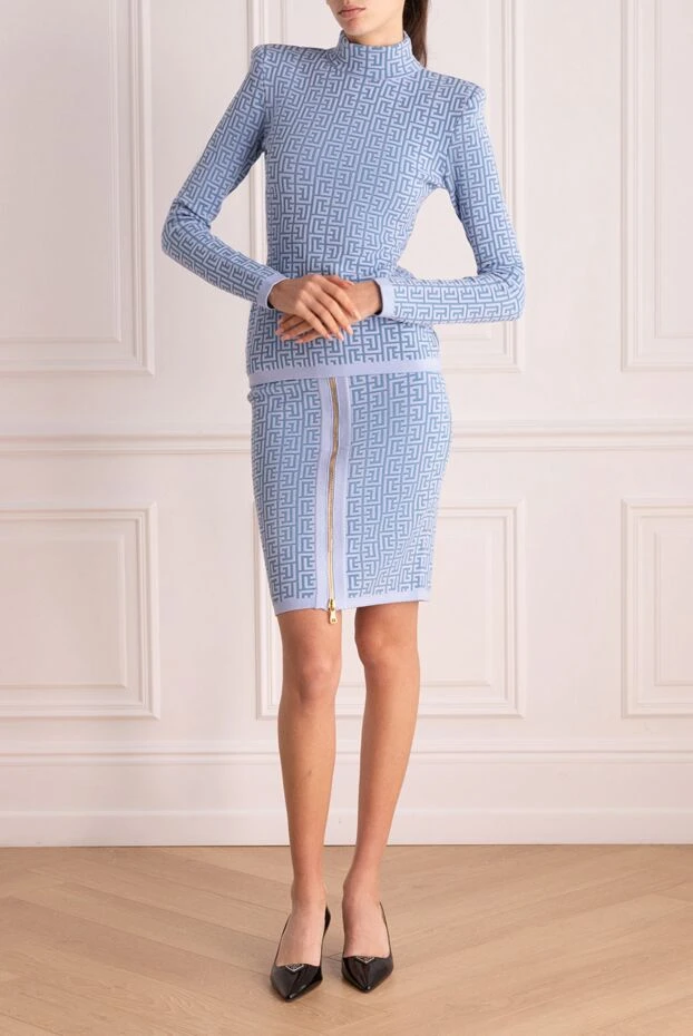 Balmain woman blue skirt suit for woman buy with prices and photos 171541 - photo 2