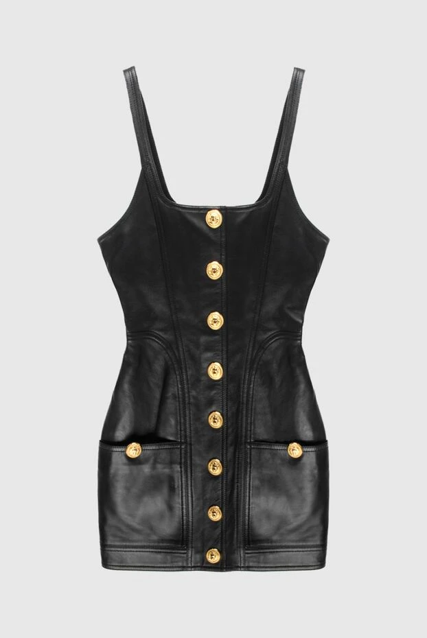 Balmain women's leather dress 171545 - photo 1