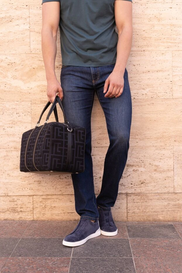 Balmain black men's travel bag 171551 - photo 3