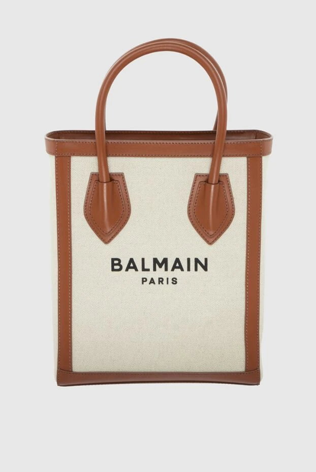 Balmain жіночі сумка шоппер бежева жіноча купити фото з цінами 171552 - фото 1