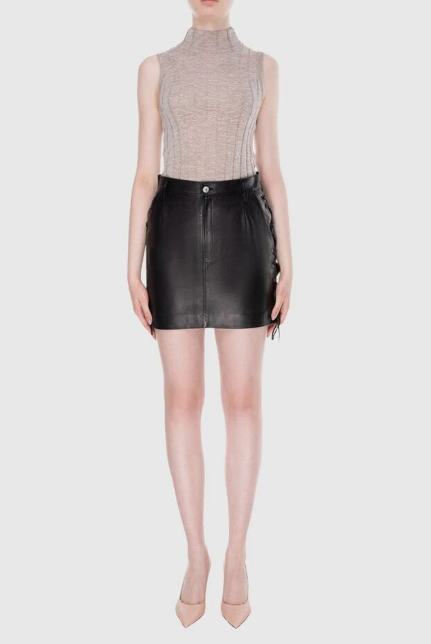 Magda Butrym woman black leather skirt for women buy with prices and photos 171567 - photo 2