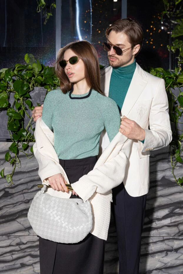 Women's light textured oversized jacket with patch pockets - photo 2